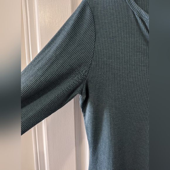 Plus Size Blue Leopard Dress - Picture 3 of 3